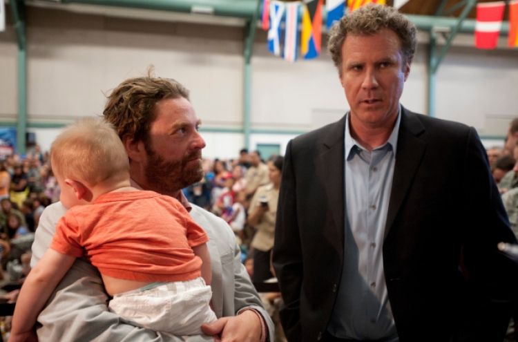 Will Ferrell, Zach Galifianakis rally the troops in Fort Worth