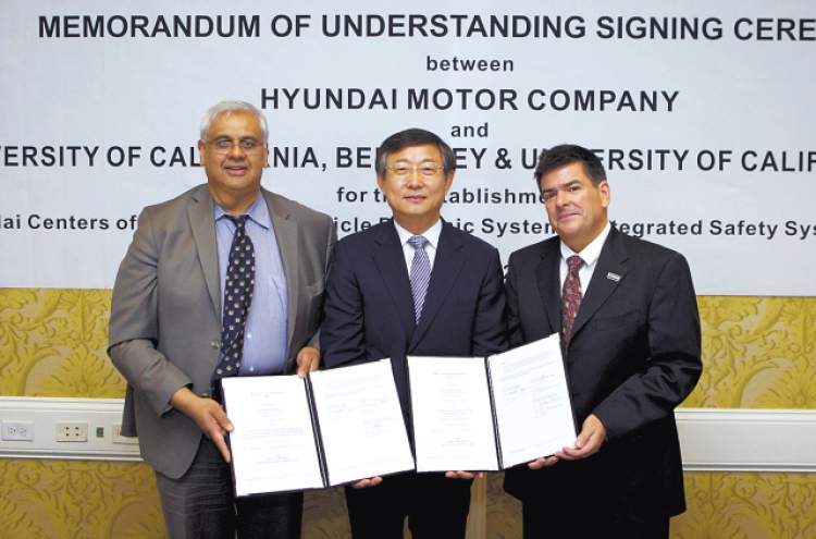 Hyundai inks R&D tie-up with U.S. colleges