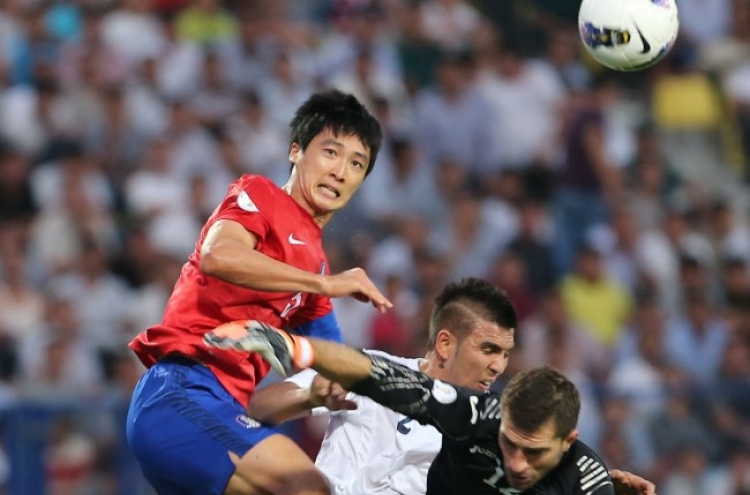 S. Korea held to draw by Uzbekistan in World Cup qualifier