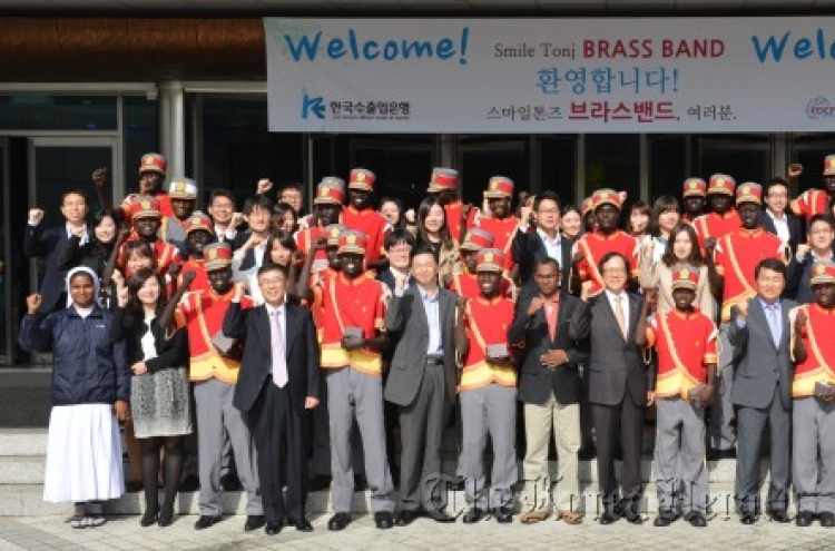 Eximbank sponsors teenage brass band from South Sudan