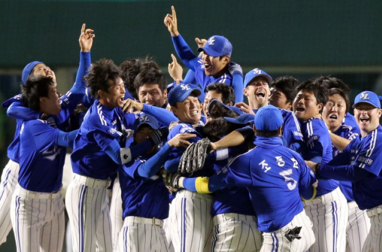 Samsung Lions win S. Korean baseball championship