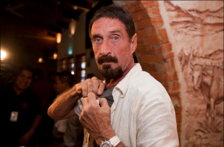 McAfee arrested in Guatemala for illegal entry