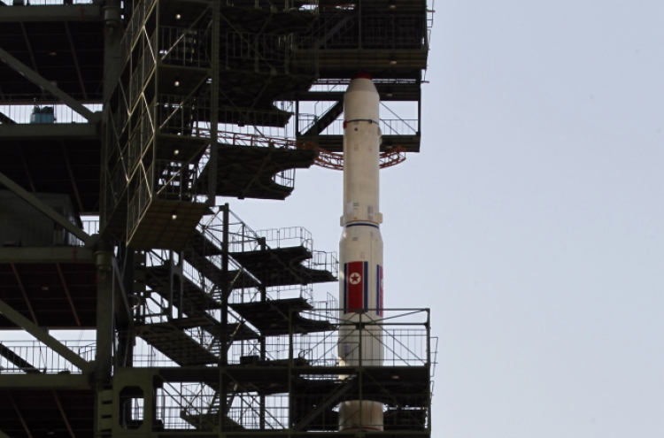 N.K. launches long-range rocket