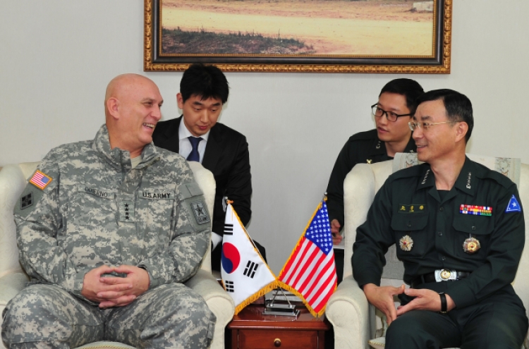Korean, U.S. Army chiefs vow to strengthen alliance