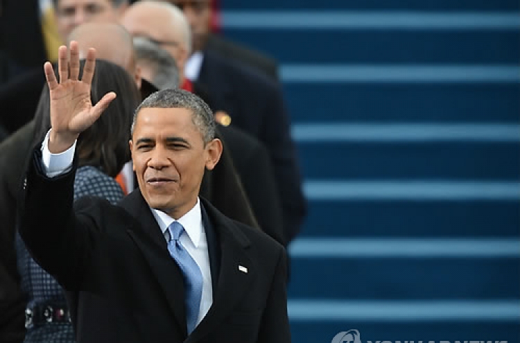 Obama calls for unity, peace in inaugural ceremony