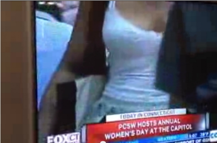 TV station shows breasts for Women's Day
