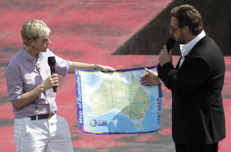 Ellen DeGeneres wows audience for Aussie filming