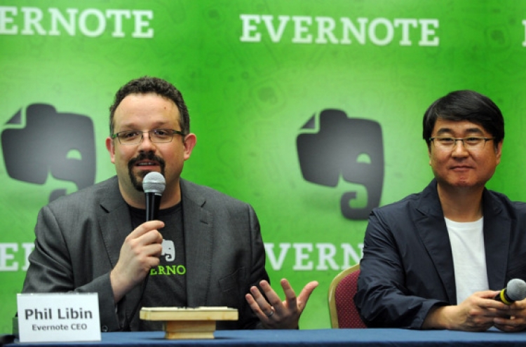 Kakao teams with Evernote for chat-memo service