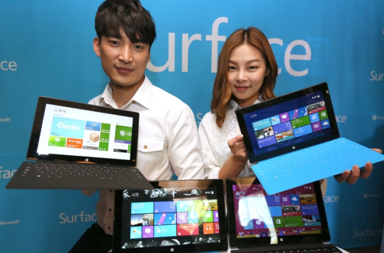 Microsoft rolls out Surface tablet in S. Korea