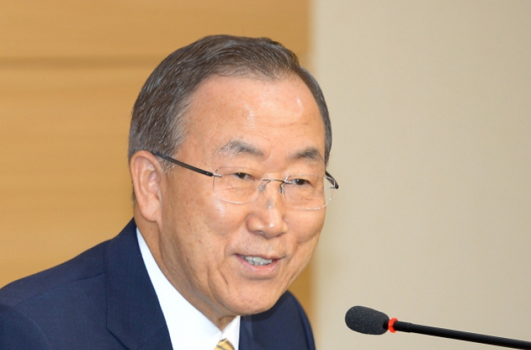 U.N. chief Ban takes swipe at Japan over attitude to history