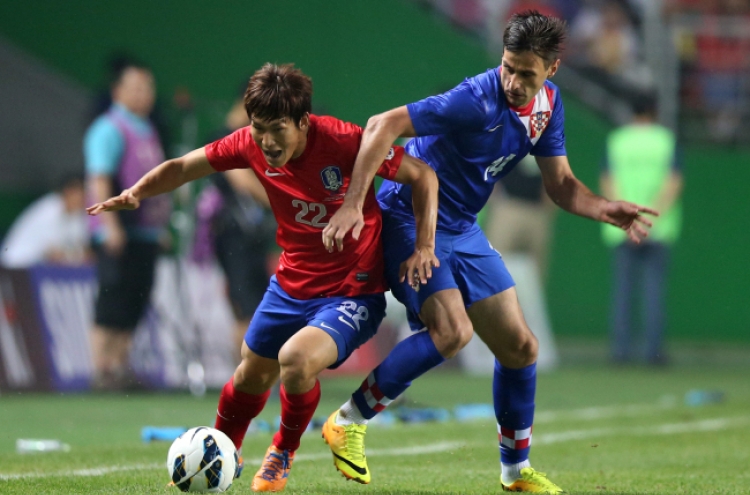 S. Korea falls to Croatia in football friendly