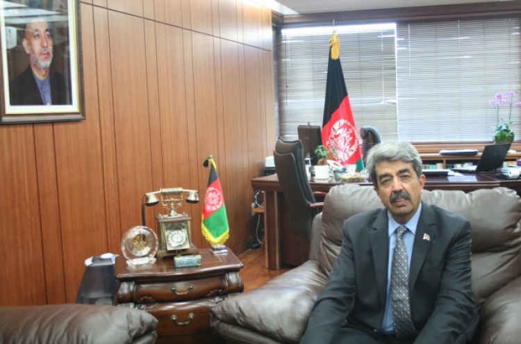 Afghan envoy grateful for Korean aid