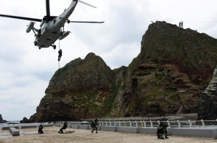 Korea stages military drills for Dokdo