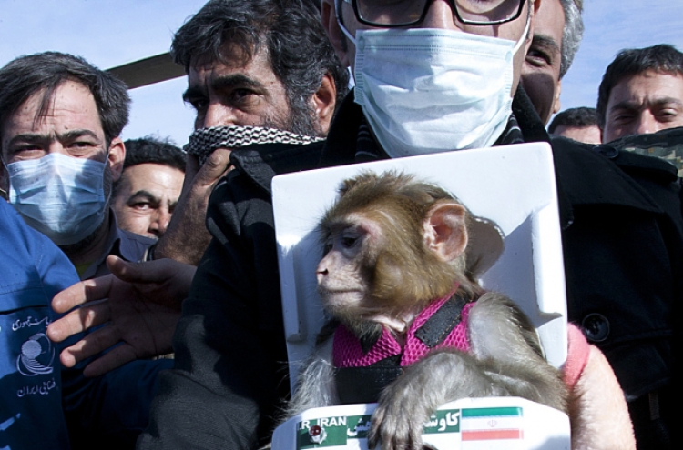 Iran sends second monkey into space