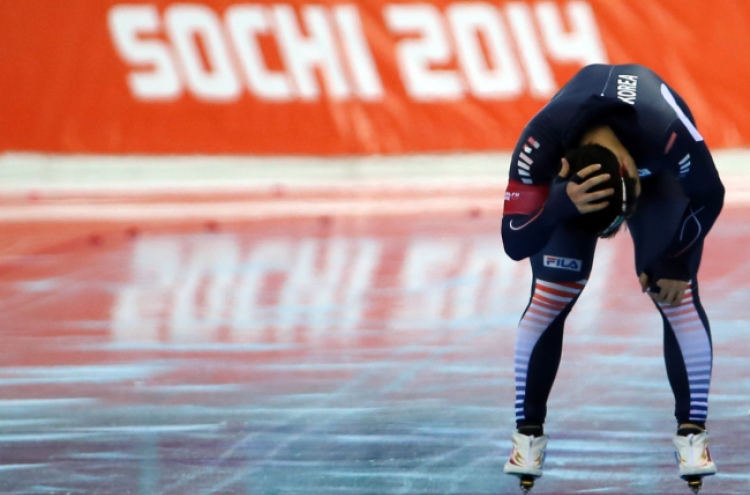Speed skater Mo Tae-bum finishes 12th in men's 1,000 meters