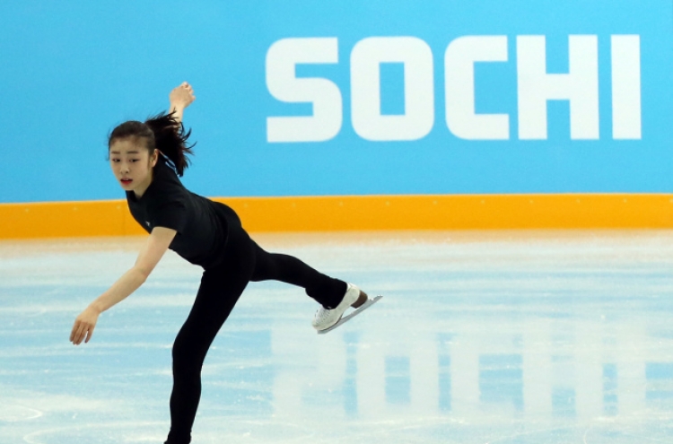Kim takes to the ice in Sochi