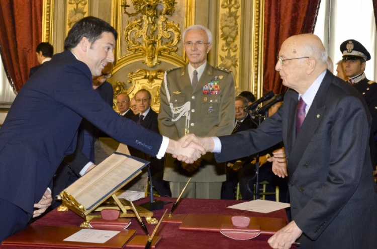 Italy’s Renzi sworn in as prime minister