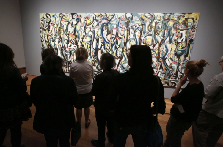 Refurbished Jackson Pollock masterpiece goes on display