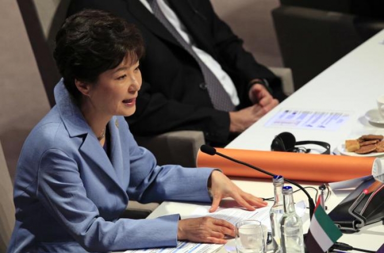 Park calls for ending N.K nuclear program