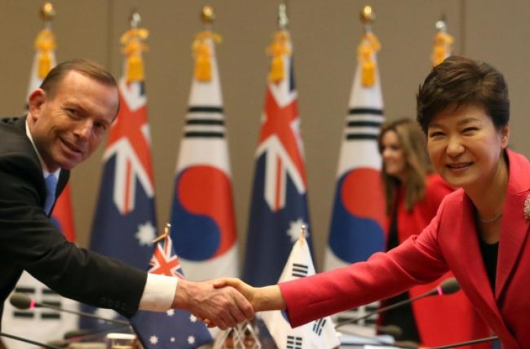 S. Korea, Australia sign FTA, agree to bolster security
