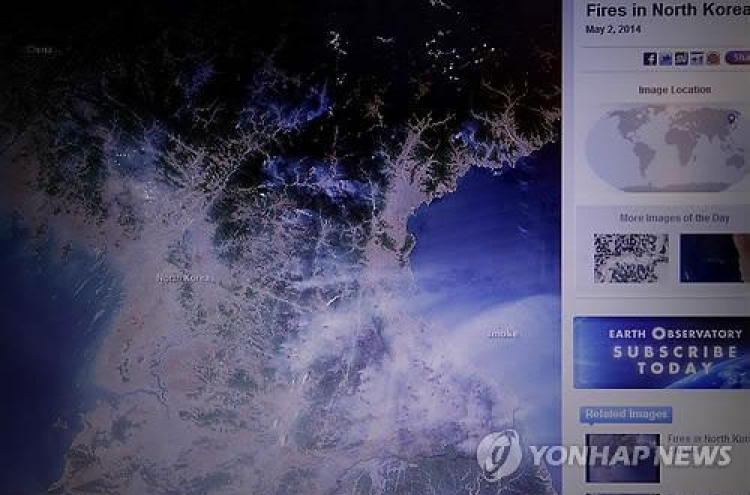 NASA satellite spots huge fires in North Korea