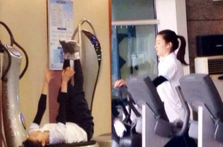Jun Ji-hyun spotted at Chinese gym