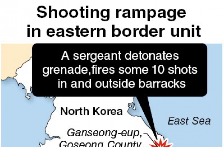 5 soldiers killed, 7 injured in border unit shooting rampage