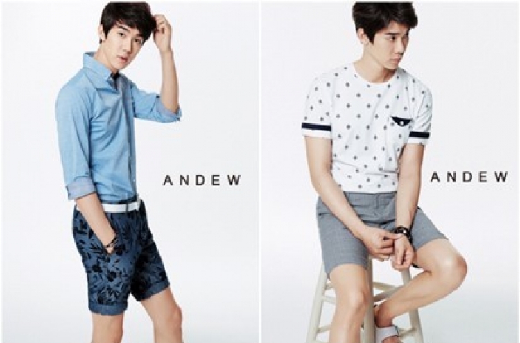 Yoo Yeon-seok ad with casual brand ANDEW
