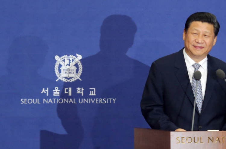 Xi stresses Japan militarist past in Seoul