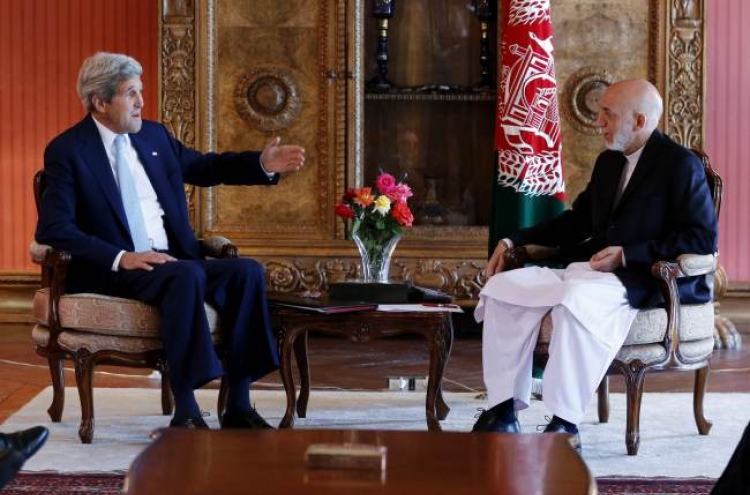 Kerry in Kabul on mission to calm election turmoil