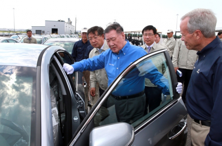 Hyundai chairman emphasizes quality control at U.S. plants