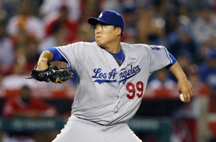 Ryu shuts out Angels for 13th win