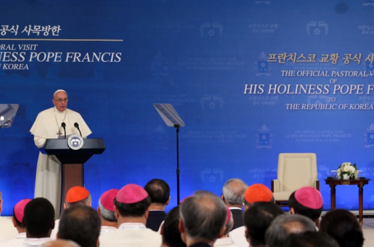 Pope Francis calls for peace on peninsula