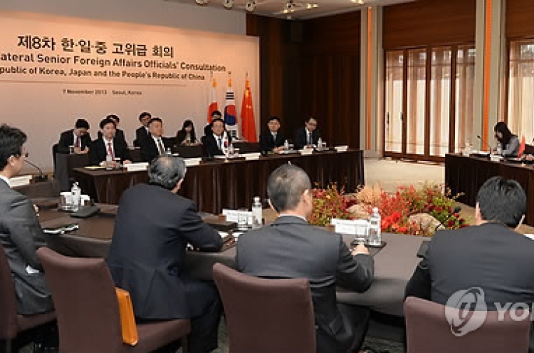 Korea, China, Japan set for high-level talks
