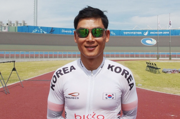 [Asian Games] S. Korean cyclist vies for gold