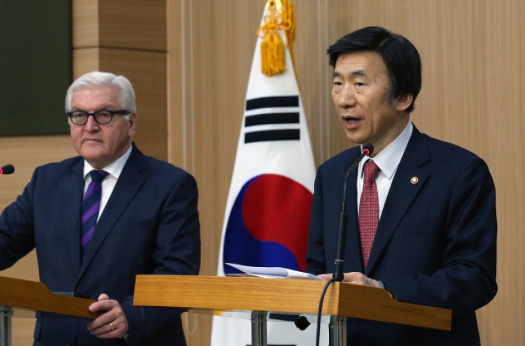Seoul, Berlin urge N.K. to abandon nukes