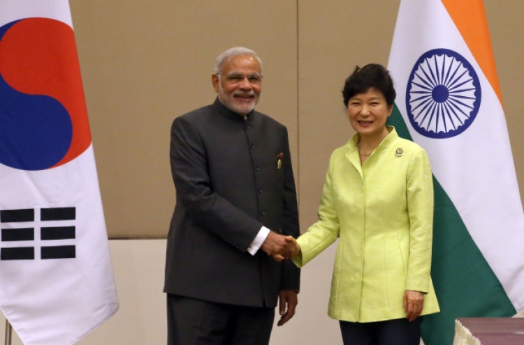 Park, Modi call for efforts to boost ties