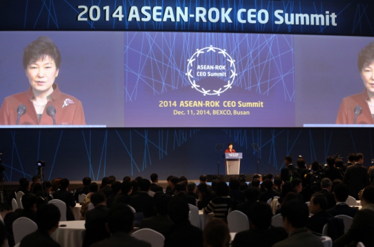 Park urges ASEAN FTA expansion