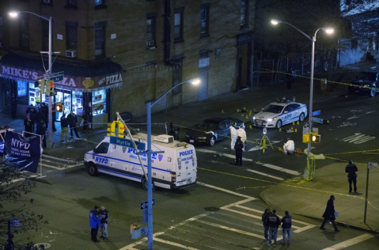 미국 뉴욕서 경찰관 2명 피격 사망…용의자도 숨져