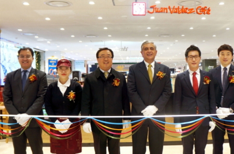Juan Valdez Cafe introduces Colombian coffee to Korea