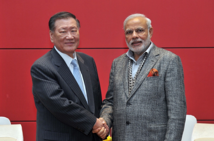 Korea, India to bolster ties in infrastructure, manufacturing