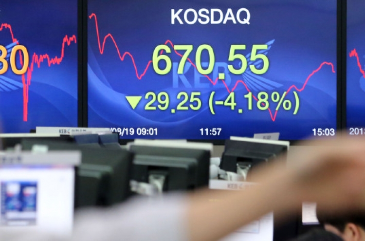 KOSPI falls to 6-month low