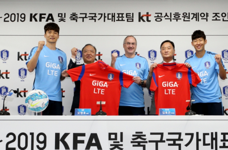 KT to sponsor national soccer squad