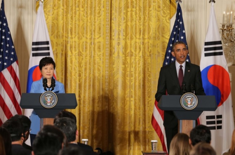 Park, Obama renew alliance, vow to curb N.K. nukes