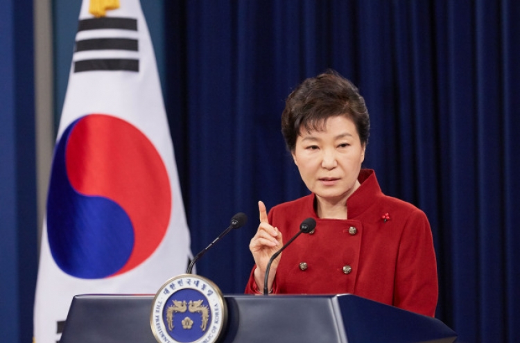 Park vows strong sanctions on N.K.