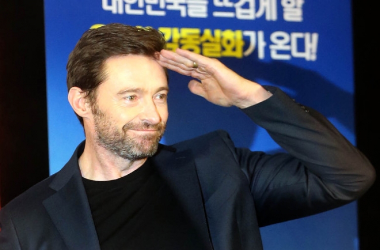 Hugh Jackman returns to Seoul with new sports drama, ‘Eddie the Eagle’