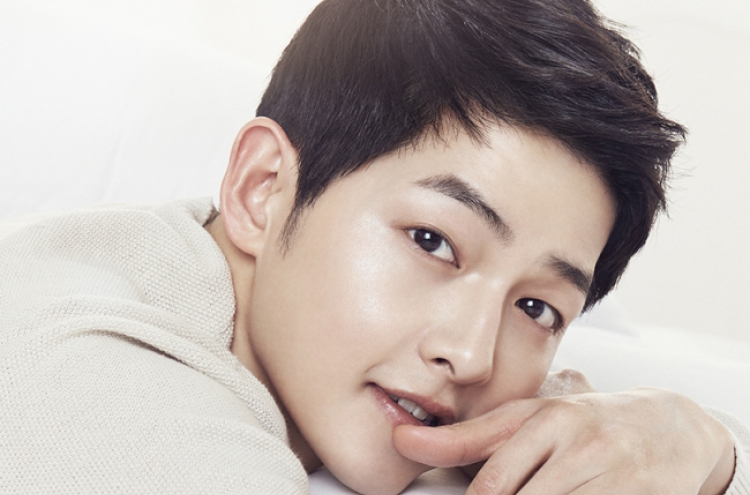 Song Joong-ki models for cosmetics brand