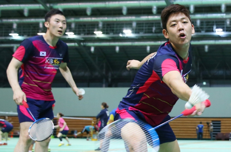 Korean badminton duo eyeing gold, rebirth in Rio