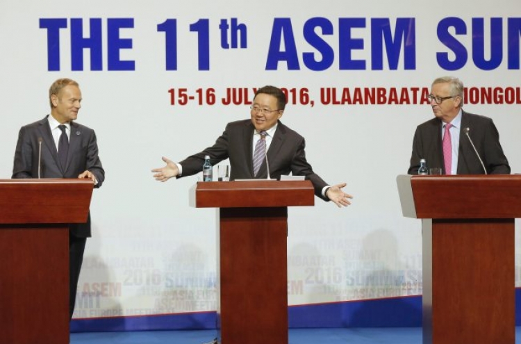 ASEM leaders condemn N.K. nuke, missile programs