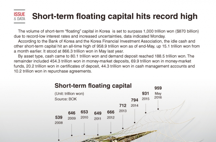[Graphic News] Short-term floating capital hits record high